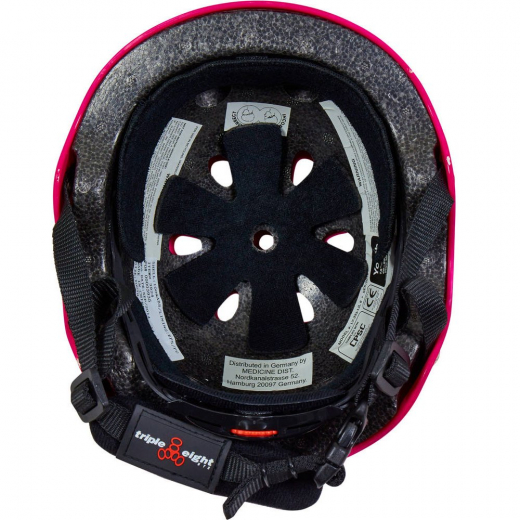 Triple 8 Lil 8 neon pink rubber XXS/XS Kids Helm Triple 8 Lil 8 neon pink rubber XXS/XS Kids Helm