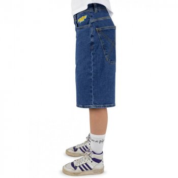 Homeboy Monster Baggy washed blue Short