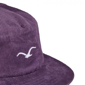 Cleptomanicx Cord Möwe gothic grape Snap Back Cap