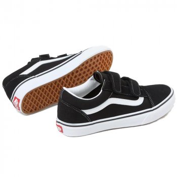 Vans Old Skool V black/white Kids Schuhe